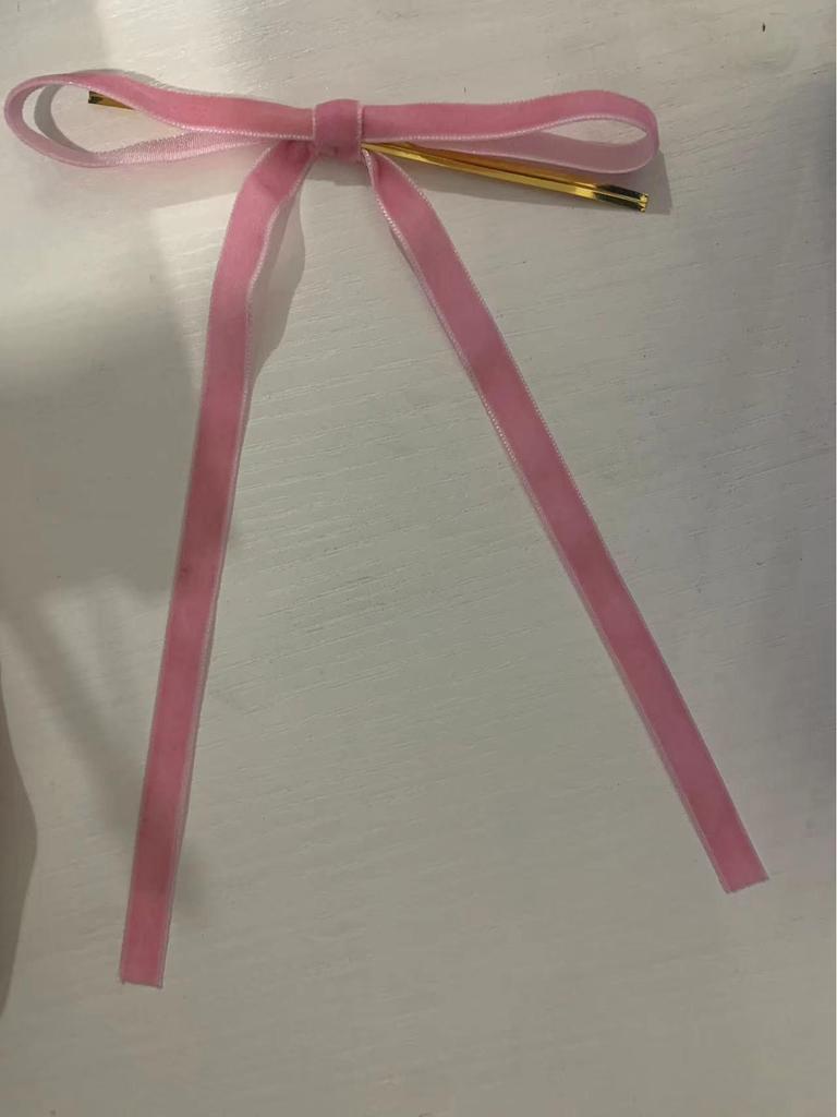 Set of 24 Velvet Bow Tie Ribbon Ornaments for Christmas Trees and Holiday Parties