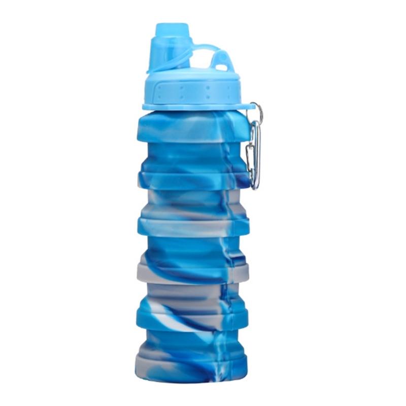 Silicone Telescopic Water Bottles Light weights Folding Water Bottles Reusable Travel Drink Cups Folding Sport Bottles