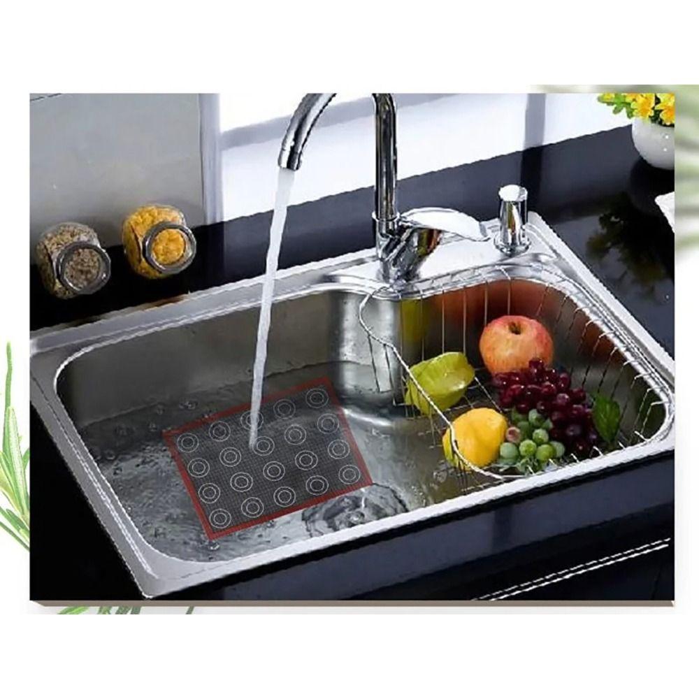 1PC Durable with Button Silicone Baking Mat Reusable Heat Resistant Oven Liner Non-stick 30x40cm Pastry Mat Baking Supplies