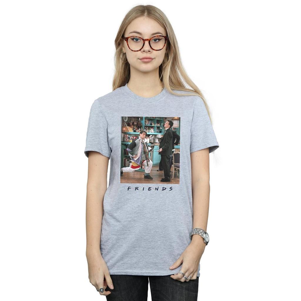 Friends Womens/Ladies Joey Lunges Cotton Boyfriend T-Shirt