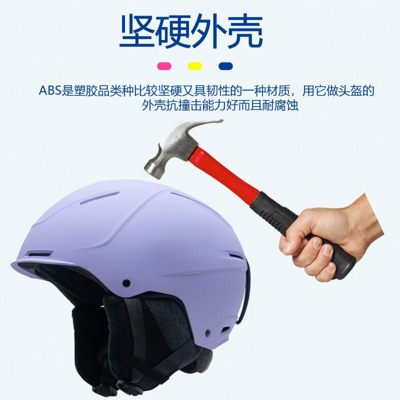 Unisex Ski Helmet Snowboarding Alpine Skiing Indoor Outdoor Safety Gear ABS EPS Construction M L Size