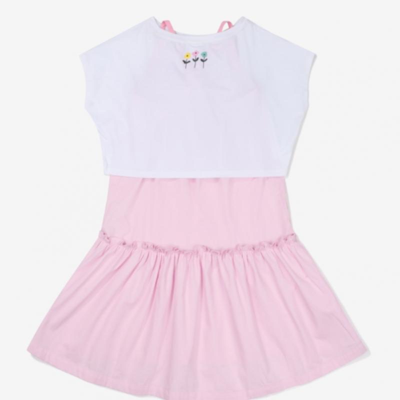 [Fila Kids] Fila X Susin Layered Dress  Fk2opf2s02f Epk  q0zFk2opf2s02fEpk