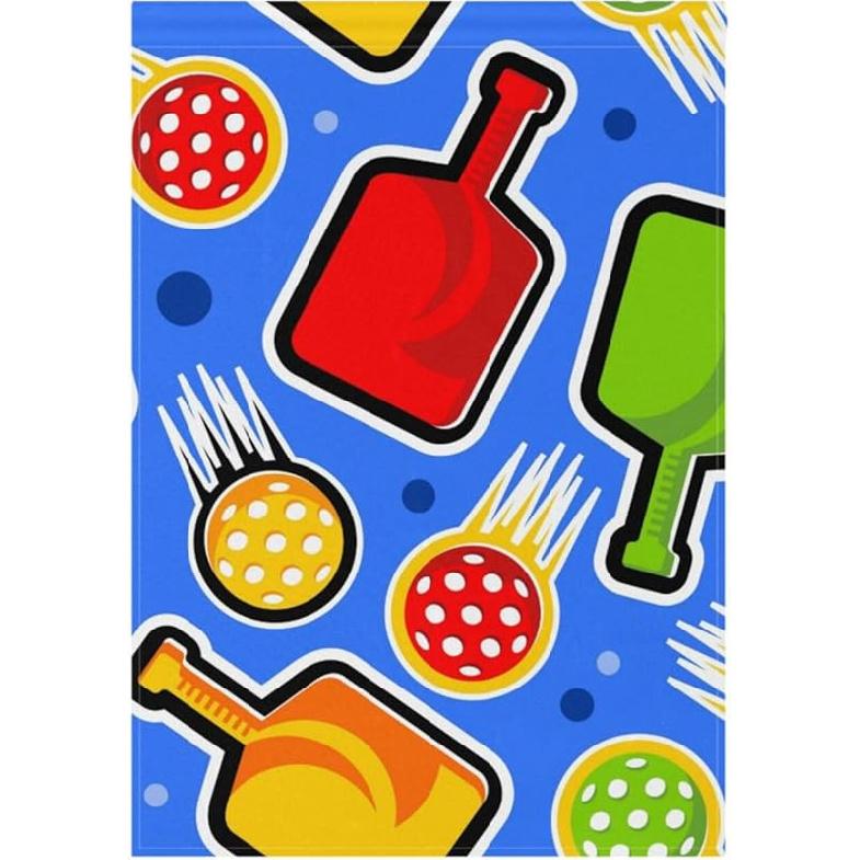 

Энергичные садовые флаги для пиклбола 12x18 дюймов, двусторонние, полиэстер, вертикальные, приветственные, сезонные, фермерский дом, свадьба, двор, патио, газон, дом, улица 12x18(in)