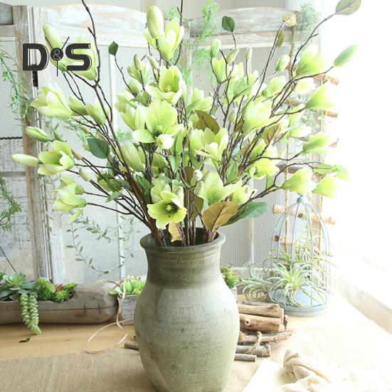 DIY Magnolia Flower Energetic Creative 9 Heads Magnolia Branch Artificiella blommor