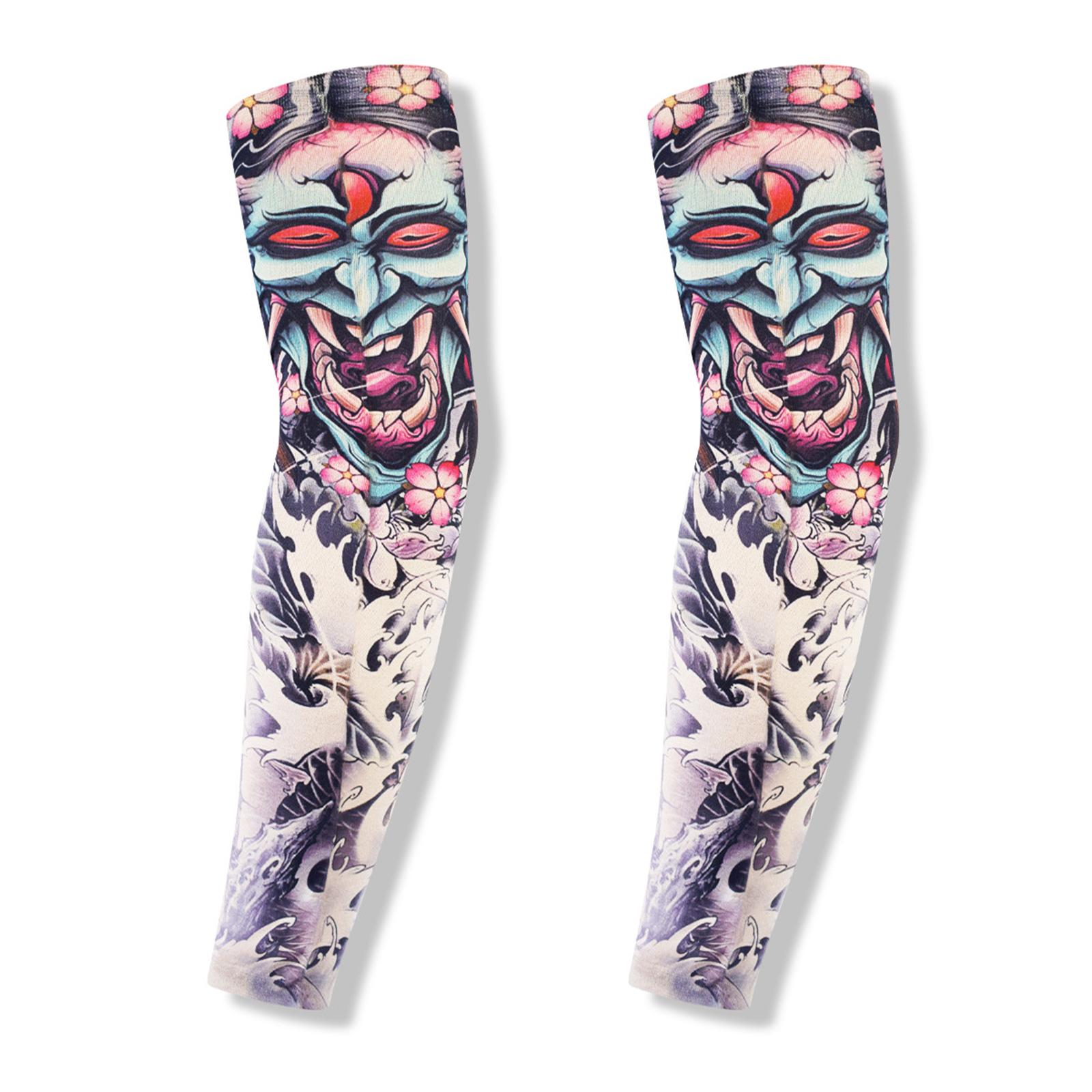 

Унисекс рукава-татуировки для вечеринки на Хэллоуин и мероприятий на открытом воздухе. Веселые временные тату-чулки на руки. 80