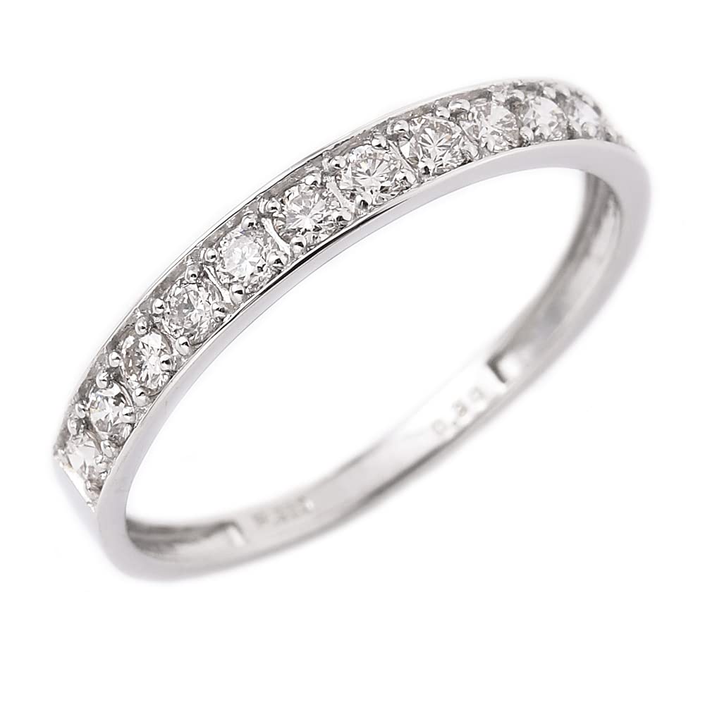

Eternity Ring Platinum Natural Diamond Pt950 13 Stones Identification Card Made in Japan 03PT [Sophias & D.] 0.3ct (21) срібний