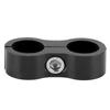 8AN Hose Separator Clamp Aluminum Alloy Fitting Adapter Accessory for Fuel Oil Brake Gas LineBlack