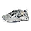 Nike Air Monarch 4 Slip Resistant Abrasion Resistant Low Top Chunky Sneakers Unisex Gray Black 415445-102(Team115-)