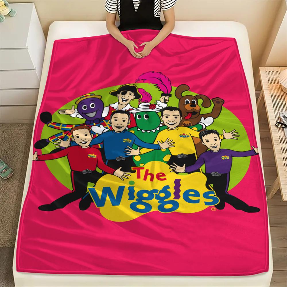 

1PC The Wiggles Print Flannel Blanket, High quality Comfortable for All Seasons, Home Decor, Warmth and Comfort, Perfect for Christmas Gifts217 80cm x 120cm