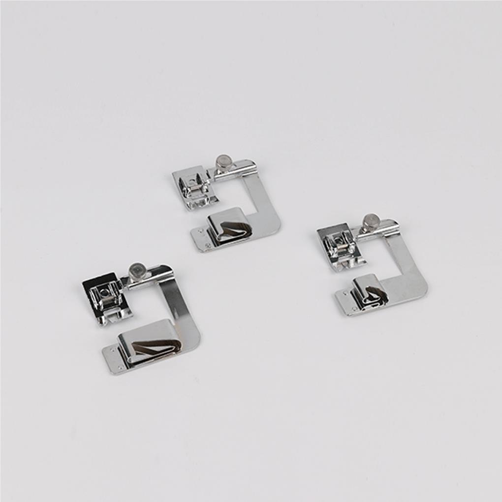 3Pcs Rolled Hem Feet Set Non-slide Handmade Multi-Function Foot Presse Non-stick Sewing Accessories Knitting Accessory