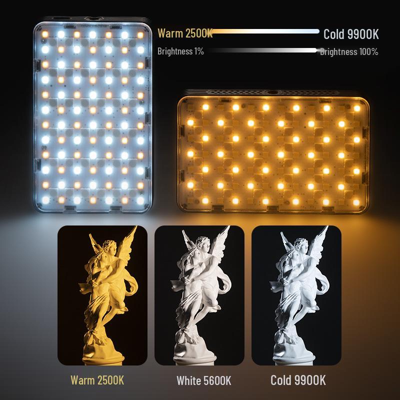 Yongnuo YN120 RGB Portable LED Light - Adjustable Color Temperature for Live Broadcasts and Vlogs