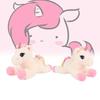 Fur Rainbow Unicorn Toys Cute Cartoon Girls Children Festivals Soothed Gift Doll