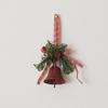 Green Christmas Chime Bell Red Pine Cone Bell Pendant  Home Door Decorations