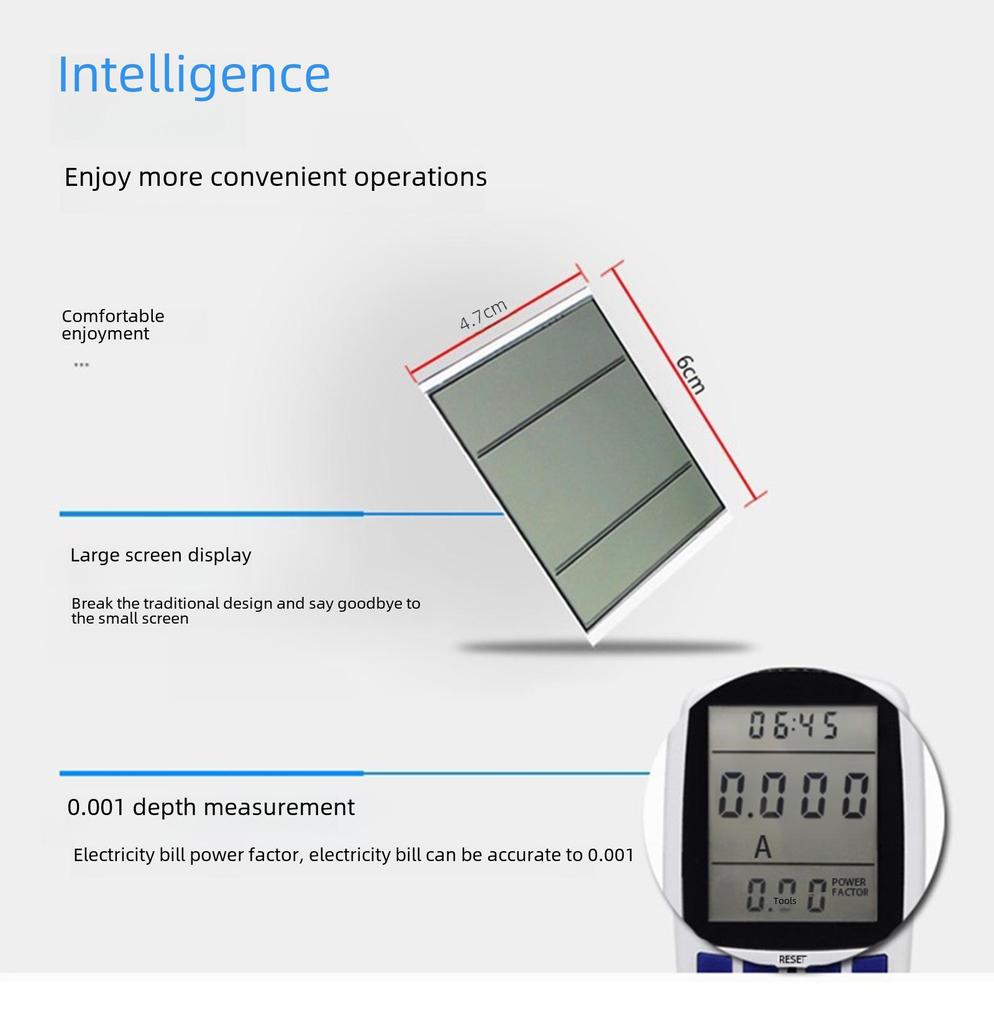 Europäische Multifunktions-Leistungsmesssteckdose - Intelligentes Energieüberwachungsinstrument