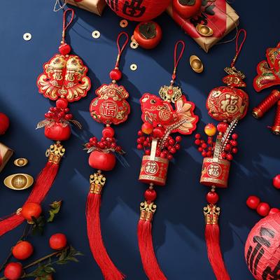 Lucky Hanging Bell Decor Lint Wind Chimes New Lucky Hanging Tassel  Chinese New Year