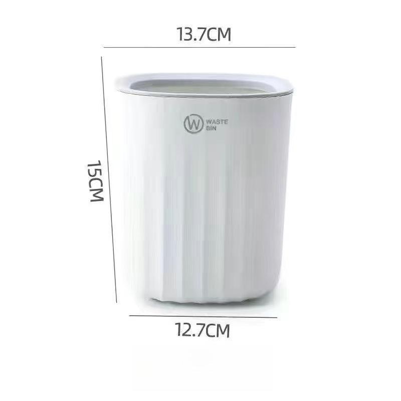 Desktop Pressure Ring Garbage Bin Storage Bin белый