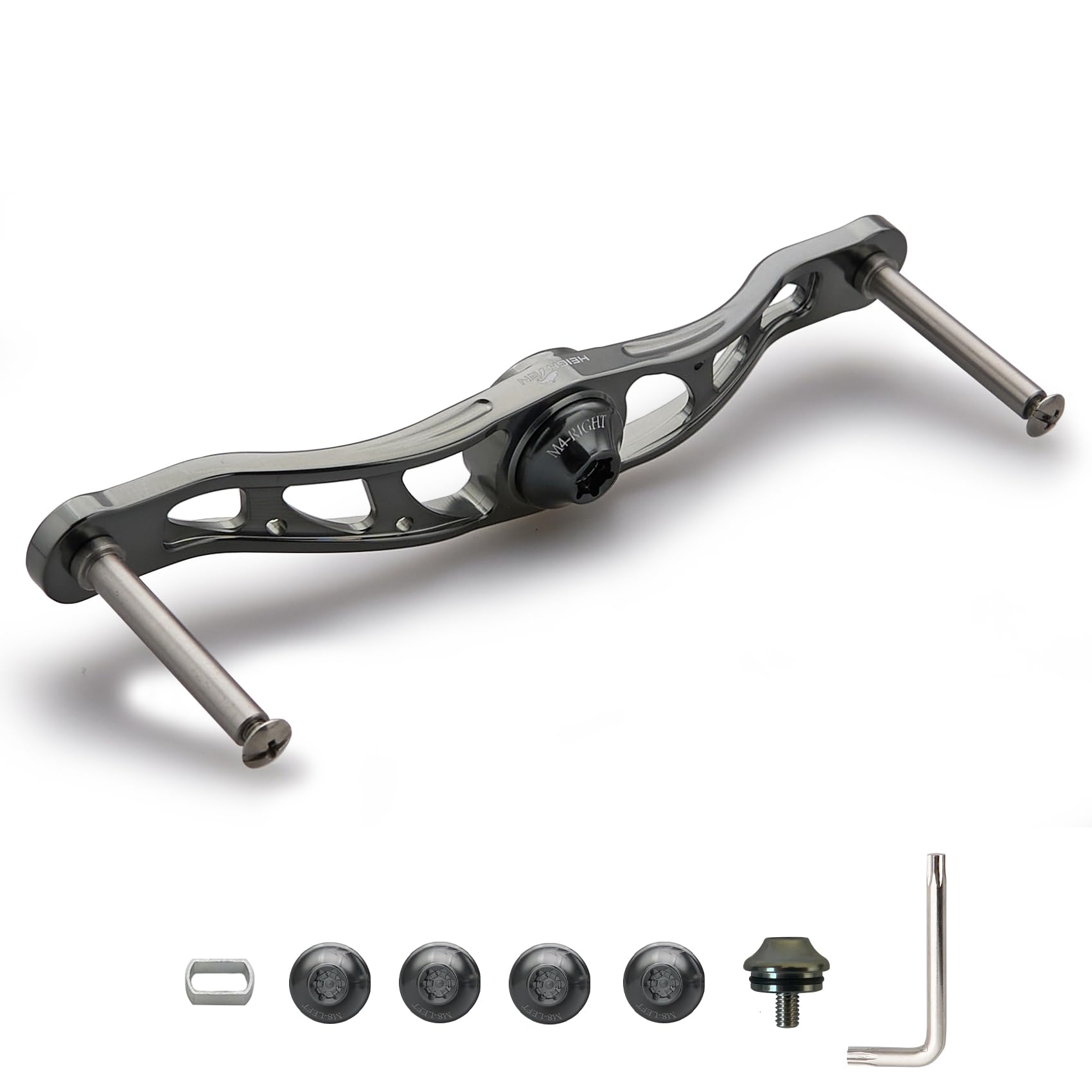 

Ручка катушки HEIGHTEN 70 из авиационного алюминия, совместимая с Shimano Daiwa Abu или Lucia, катушка для приманки 88/90/105/115/120/130 мм (Нет ручки) (Темно-серый, 105 мм)