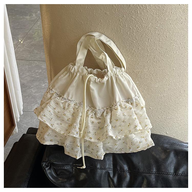 

Floral bag summer new relaxed canvas bag Korean large-capacity shoulder tote bag portable