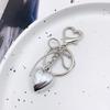 Sweet Bowknot Heart Keychain Pendant Lovely Hanging Decorations Keyring Charm for Purse Bag Backpack Handbag Ornament