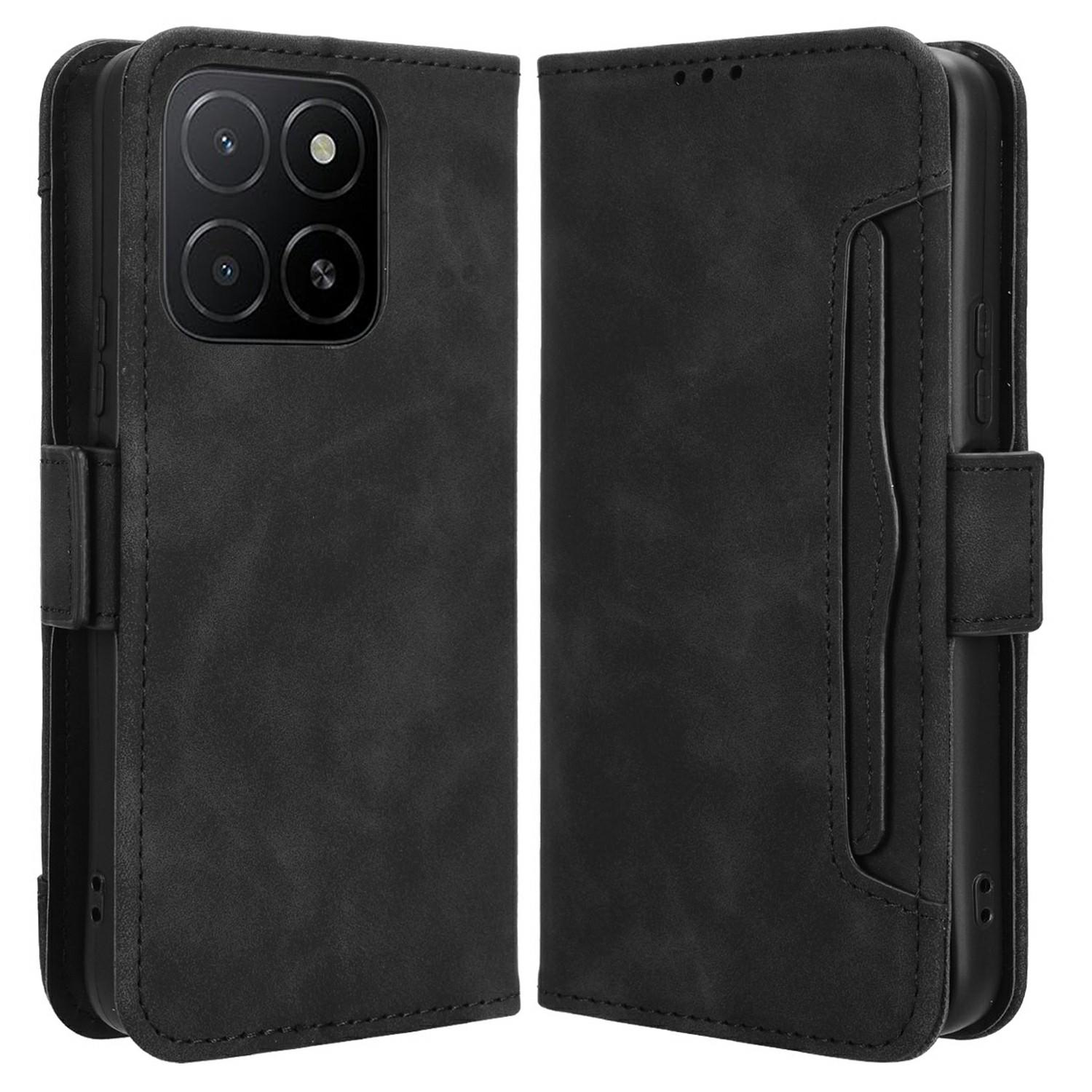 

For Honor X5b Plus/X5b Leather Case Phone Wallet Cover with Multiple Card Slots A