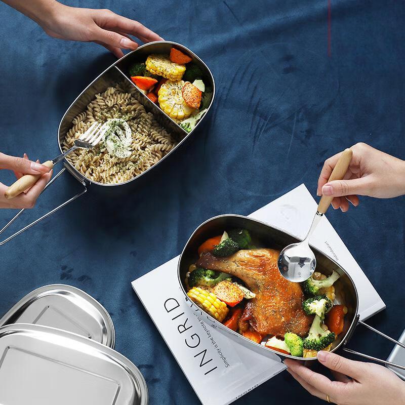 ZISIZ 304 Stainless Steel Rectangular Lunch Box