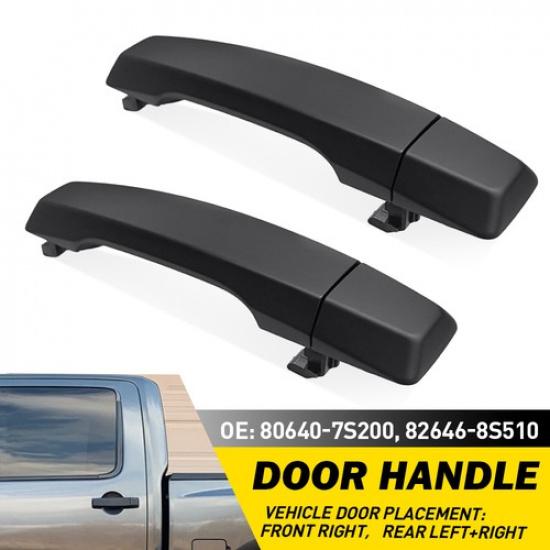 Black Door Fit Handle Exterior 2004-2015 Front Rear Infiniti Nissan Left Right