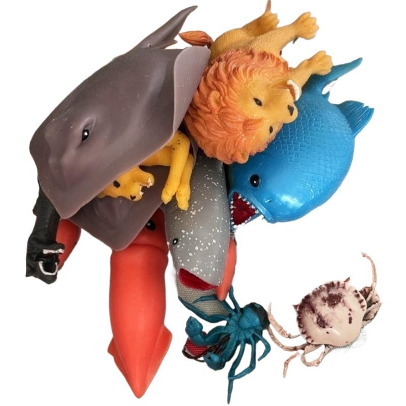 Genuine Capsule Toy Monster-Mix Rubber Bouncing or Scorpions Animals Dinosaur Soft Rubber Kneading Surprise Blind Bag Fun