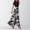Rochie de vară casual cu imprimeu floral pentru femei, decolteu în V, mânecă scurtă