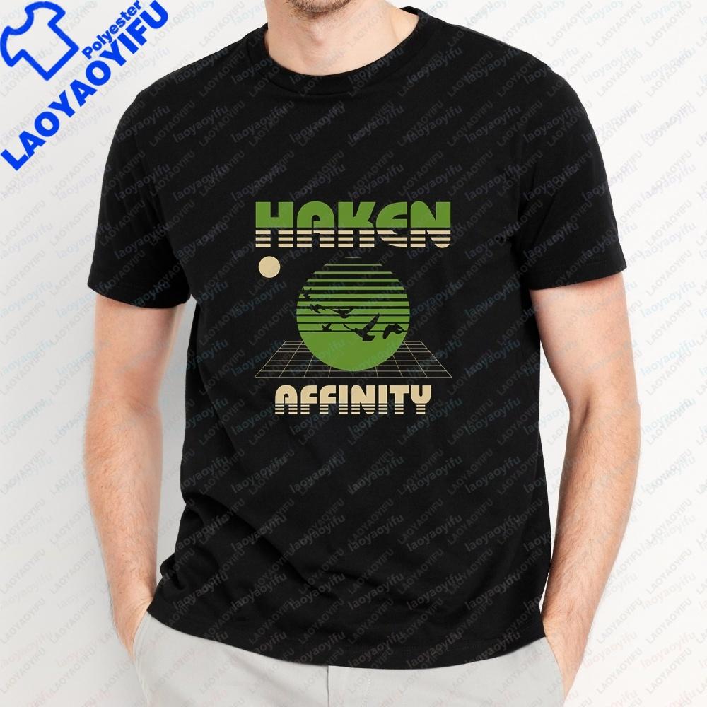 New Style Tops And TShirts Haken Band Summer Fashionable ShortSleeved Unisexs And Unisexs Shirts Comfortable TShirts