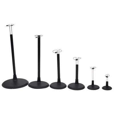 1 set di supporti per bambole in plastica regolabili di diverse dimensioni, espositore per manichini e burattini da polso