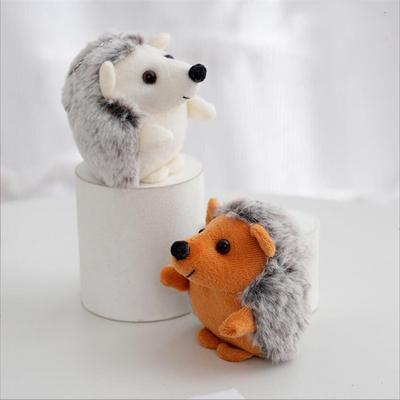 9 Cm Cute Plush Toy Hedgehog Small Pendant Creative Mini Soft Stuffed Animal Toys for Birthday Girls Playmate Gift