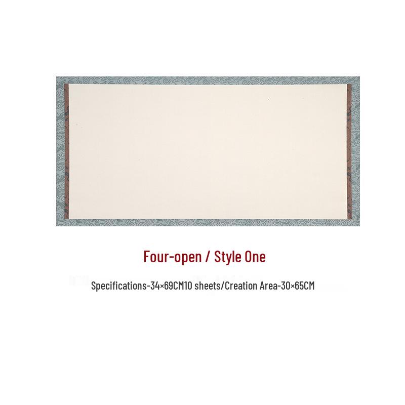 Retro Xuan Paper Semi-ripe Calligraphy Notebook for National Exhibition Submissions