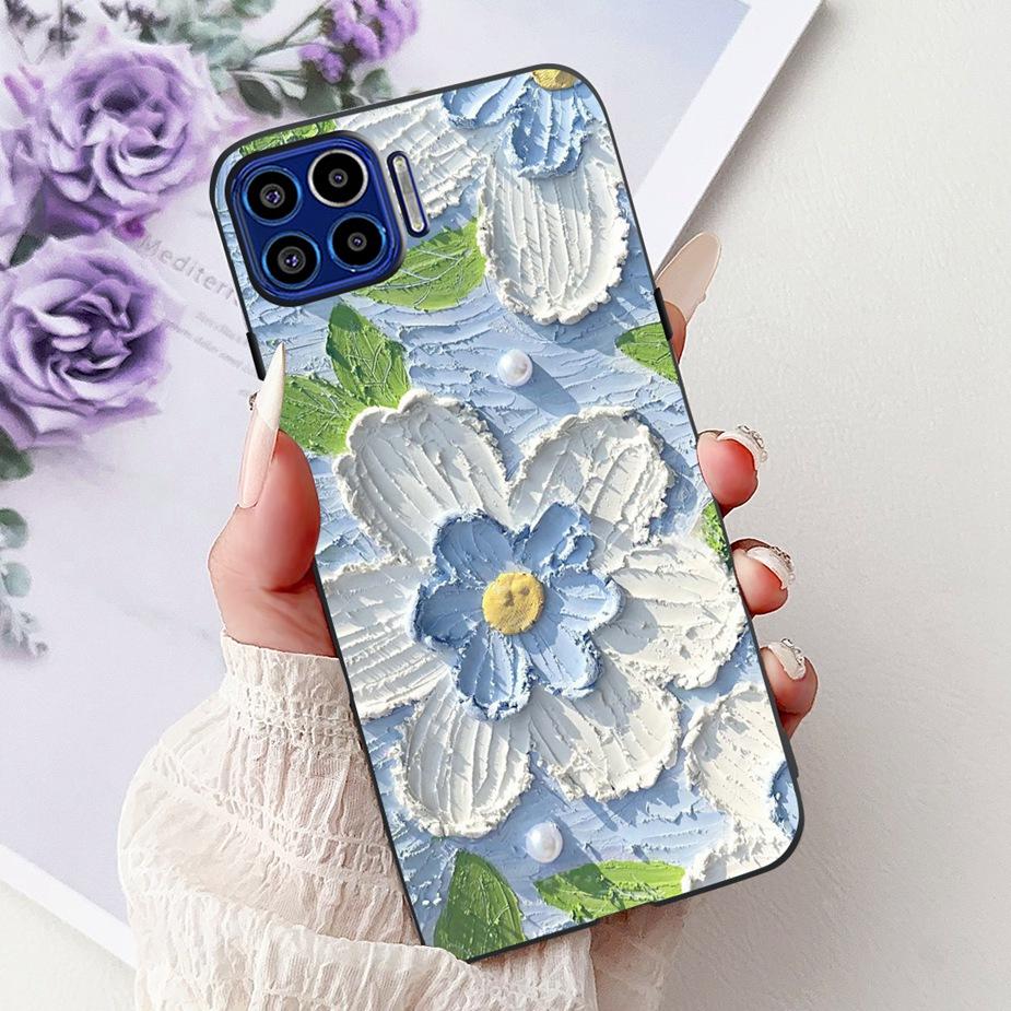 For Motorola Moto One 5G Case Luxury Fashion Painted Cover 6.7'' Soft TPU Phone Case For Motorola One MotoOne 5G Back Cover Bags