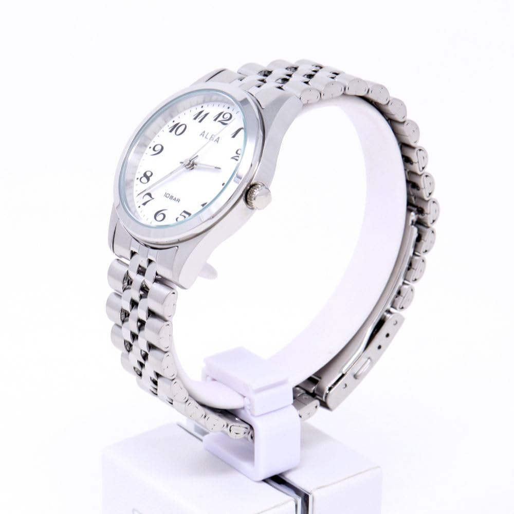 Seiko Watch Alba Watch Quartz Stainless Steel Titanium Reinforced Waterproof for Daily Life Analog SEIKO ALBA Men's (10 ATM) (Silver (AEFK426))