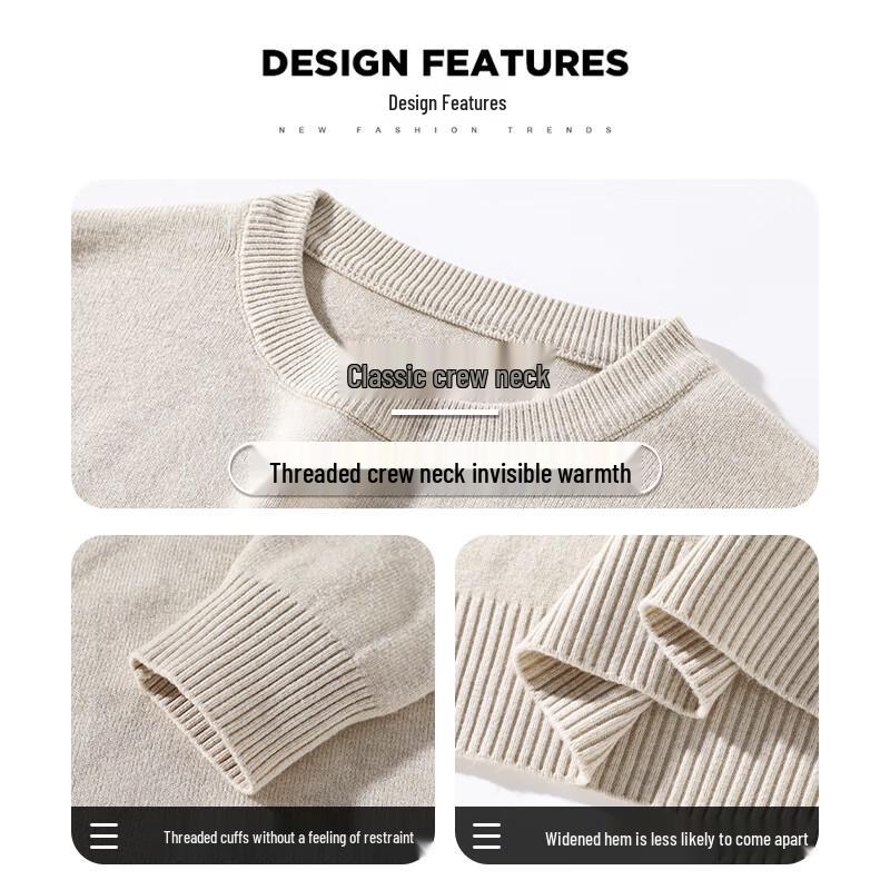 JEEP Men's Heavyweight Warm Knit Pullover Sweater