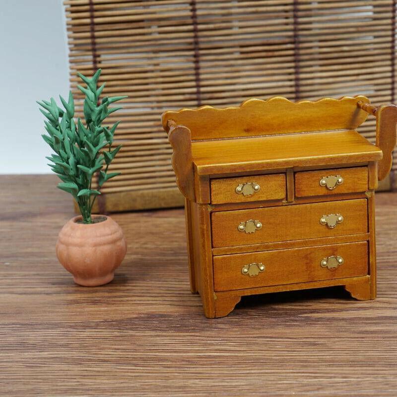 Openable Drawer Buy 1:12 Mini Openable Drawer Cabinet Dollhouse Miniature Wood Doll ...