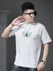 European Men's Trendy Brand Letter-Printed Short-Sleeved T-Shirt 2025 New Summer Loose Round-Neck Half-Sleeved Casual Top