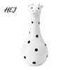 Modern Artistic Room Decoration Cute Polka Dot Giraffe Vase, Hand-painted Resin Flower Creative Big-mouthed Unique Home Decor Accents Holder