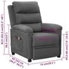 VidaXL Fauteuil de Massage, Siège Inclinable avec Dossier et Repose-pied Réglables, Chaise de Salle de Séjour Salon 342351