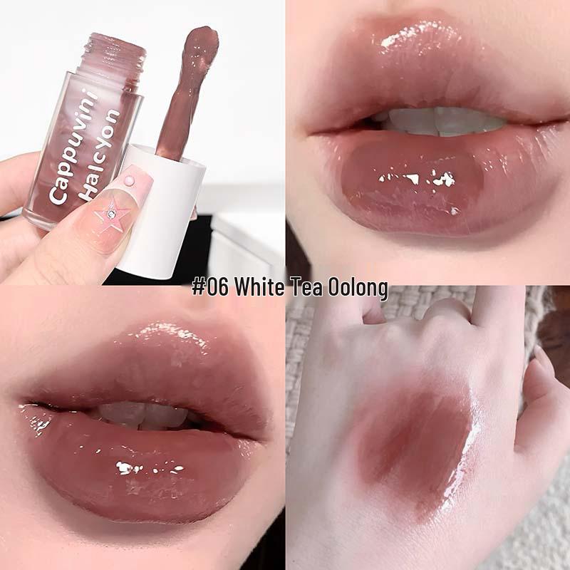 CAPPUVINI Dreamy Crystal Lip Glaze: Moisturizing, Brightening, and Shiny Mirror-Gloss Finish Lipstick. 4.5g