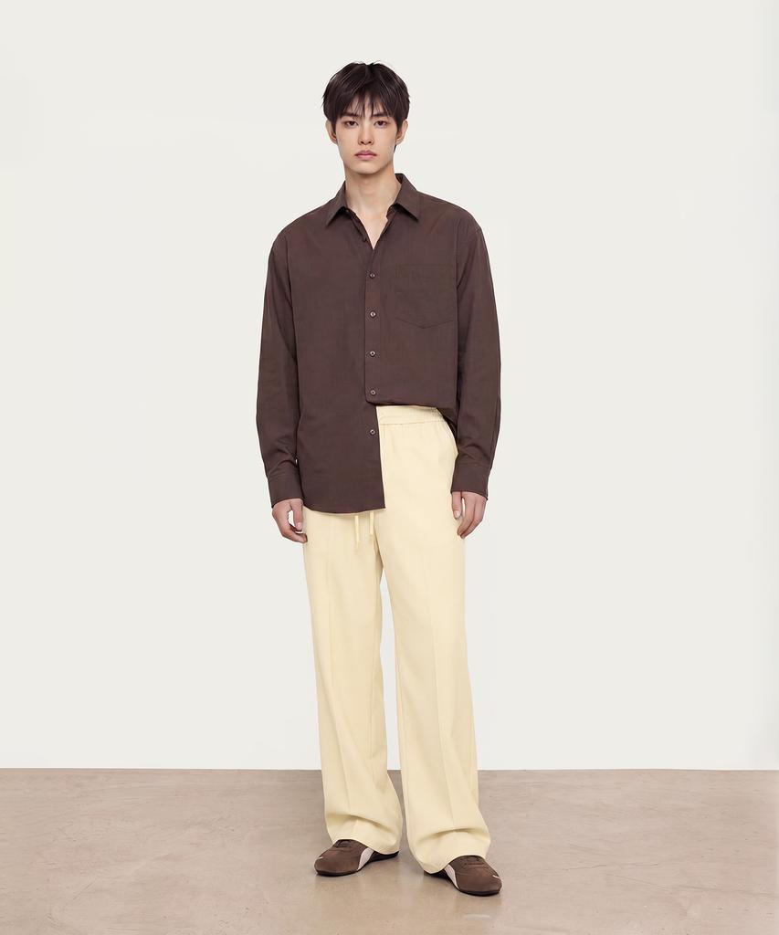 Seutaendeuobeo Linen Air Wide Pants [Ivory] (A Type)