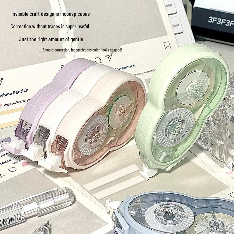 Durable, Silent Correction Tape for Kids, Large Capacity, Soft, Eye-Friendly Original Paper Color