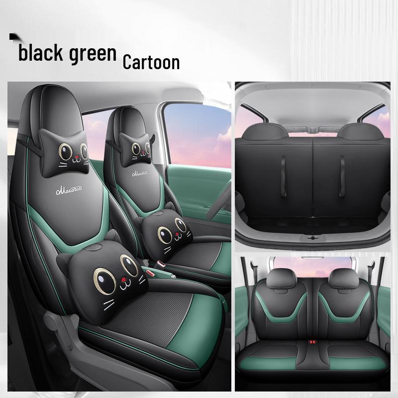 26 Model Wuling Hongguang Mini EV Seat Covers - Macaron Edition, All-Season Cushions