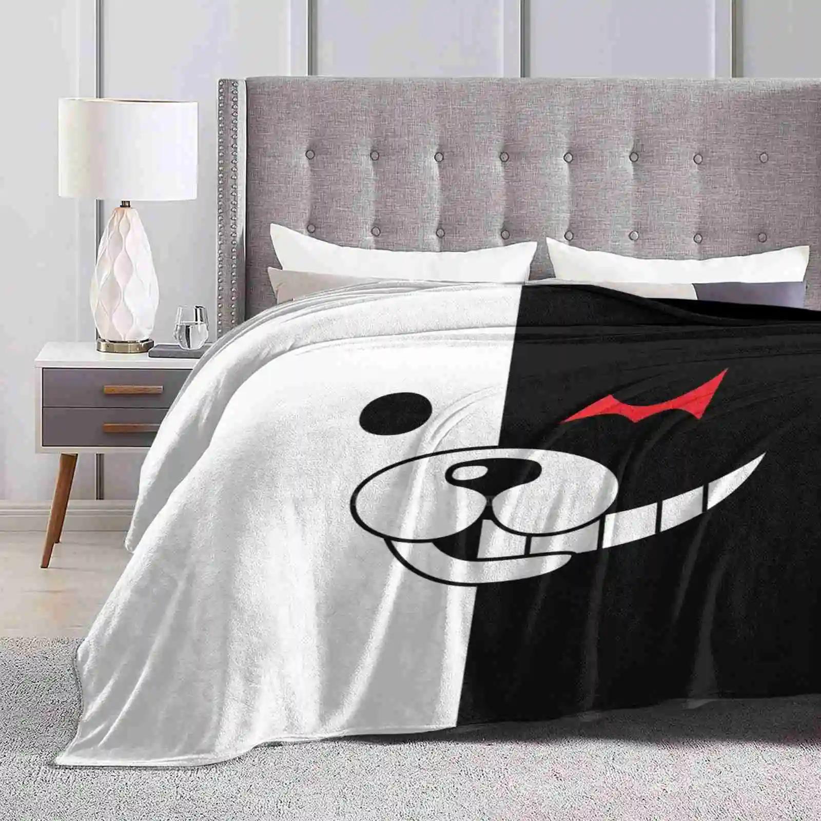Exquisite Fashion Items Unisex Light Danganronpa-Monokuma Soft Warm Thin Blanket Monokuma Danganronpa Dangan Ronpa Monomi Hope Vs Despair Despair Vs Hope