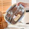 Microwave Safe Cute Lunch Container Food Grade Partitioned  Lunch Plate  Refrigeration Storage