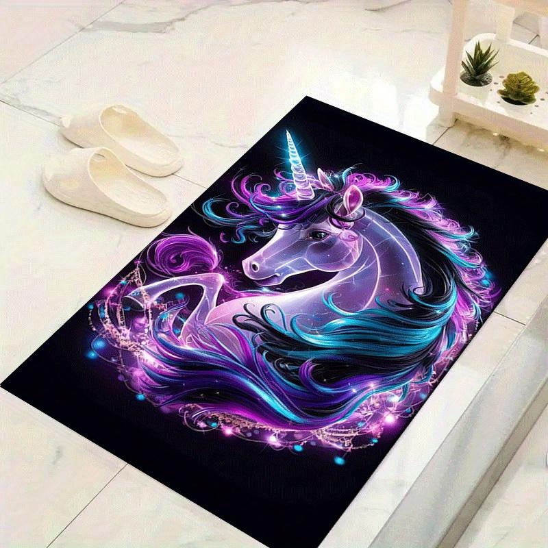

1pc Unicorn Pattern Area Rug, Anti slip Non Shedding Stain Resistant Carpet 60cm by 90cm