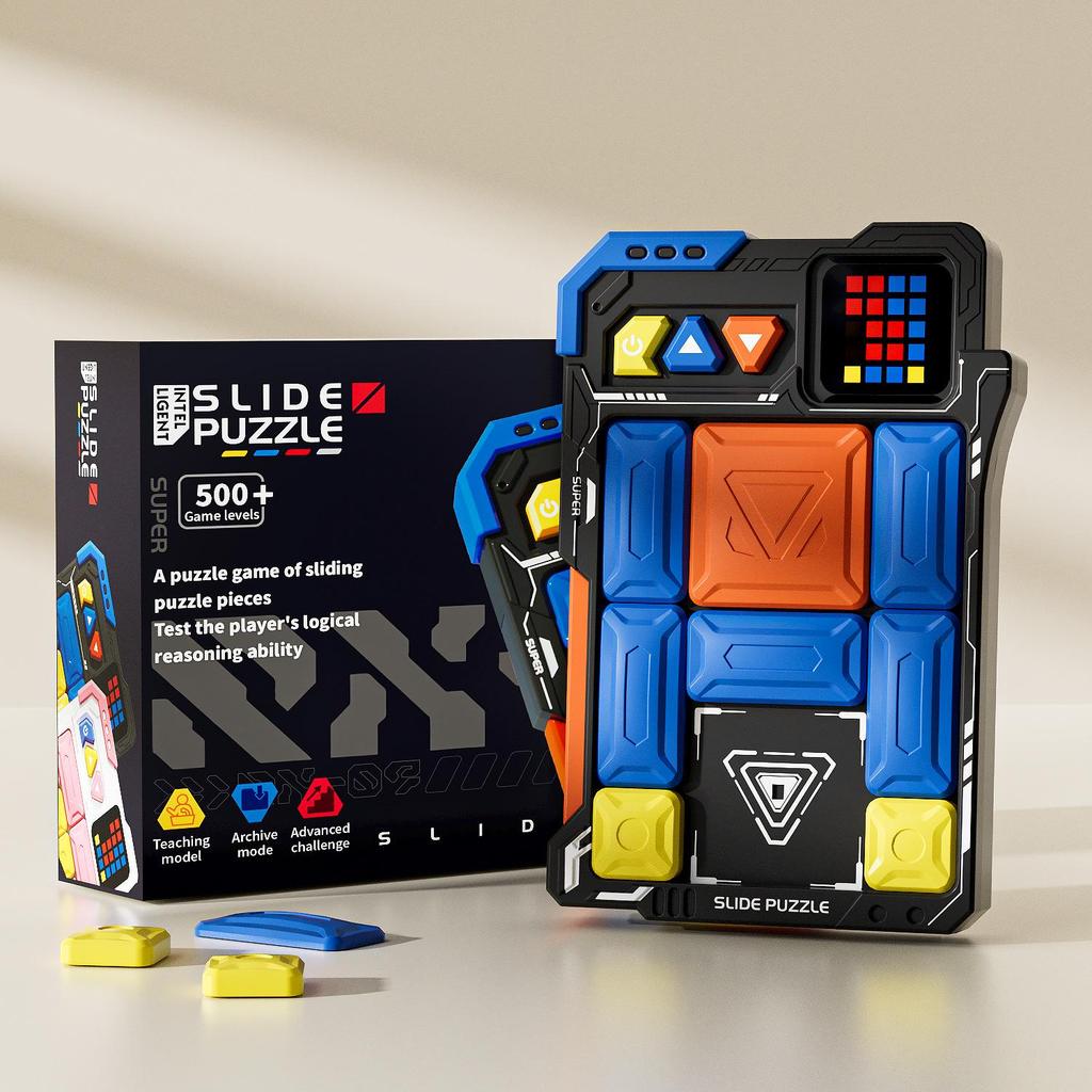 Smart Magnetic Huarong Road Puzzle Blocks for Kids (Ages 4-6) - Educational and Stress-Relief Toy