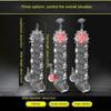 Penis Extension Sleeve Vibrator Extender 4cm Reusable Condoms Soft Delay Ejaculation Dick Sleeve Adult Sex Toys for Men