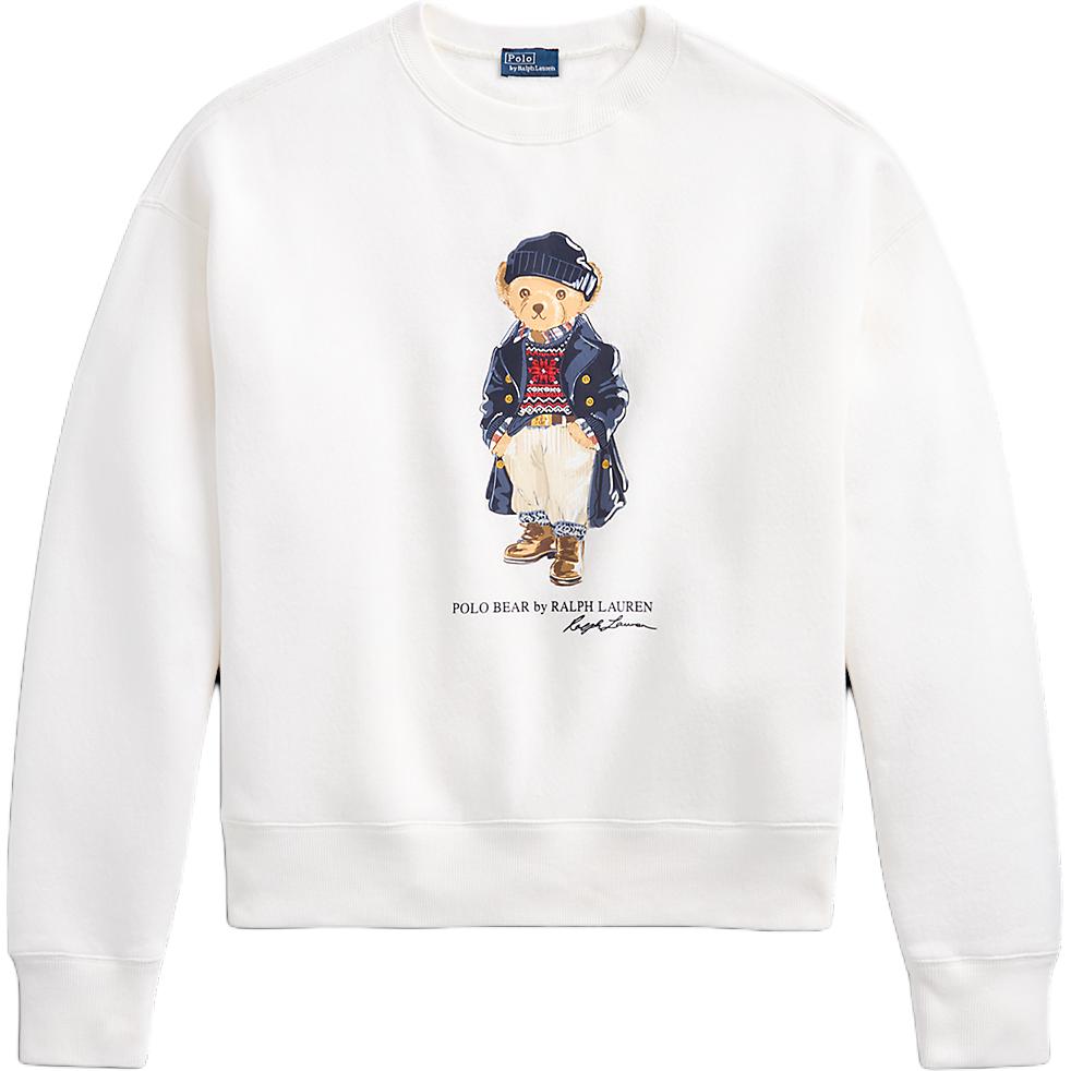 

Polo Ralph Lauren Женская толстовка с длинным рукавом, свободного кроя, с круглым вырезом и принтом животных, Белый WMPOKNINFB20741-100 XL