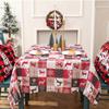 Christmas Rectangle Tablecloth Waterproof Dining Table Cover Tablecloth For New Year Party Navidad Holiday Dinner Decoration